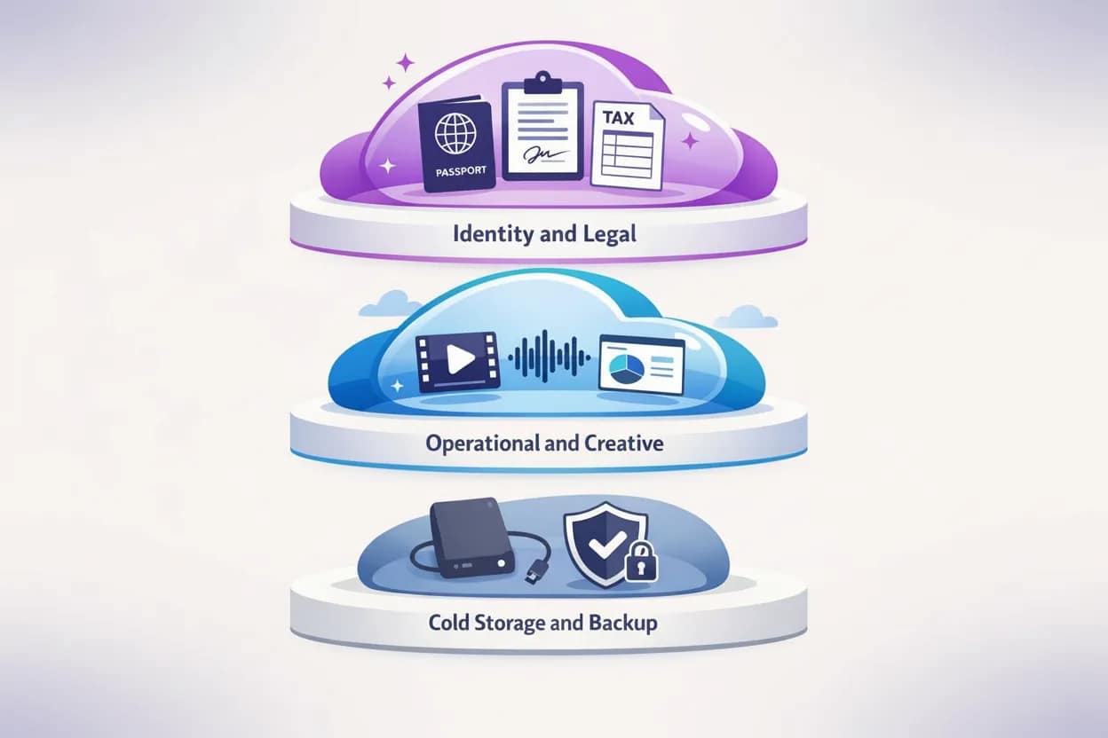 How I quit Google Drive with a three tier storage system using Proton Drive for legal documents, pCloud for working files and an encrypted hard drive for backup