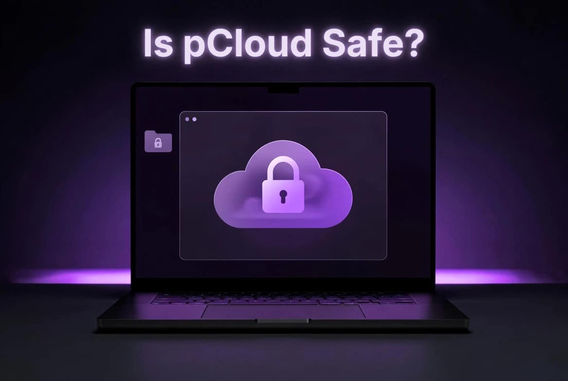 Is pCloud Safe? 1 Is pCloud safe? Privacy-first cloud storage dashboard showing secure file storage and encryption