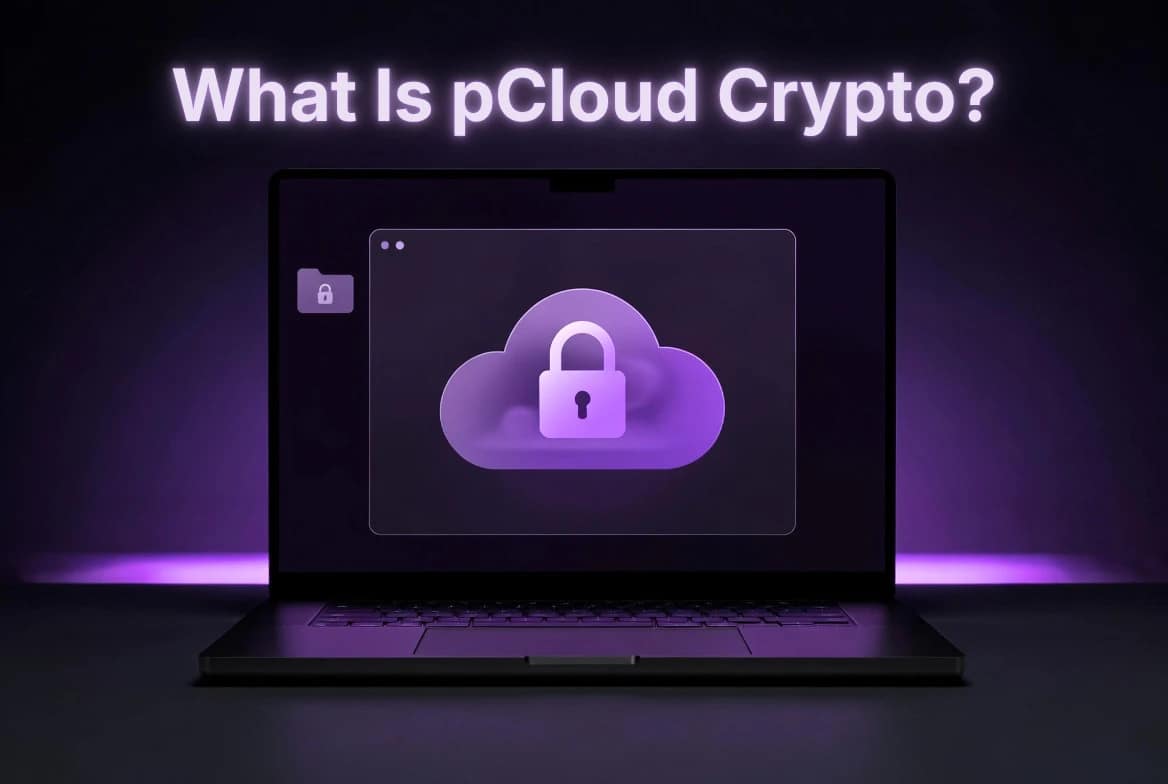 What is pCloud Crypto? Encrypted cloud storage folder showing zero-knowledge file protection.
