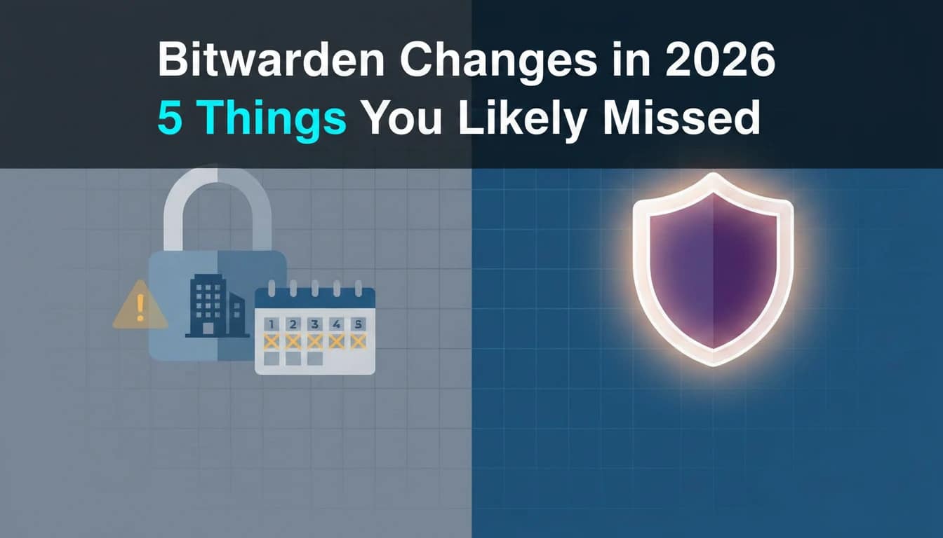 Bitwarden Changes 2026: 5 Things You Likely Missed 2 Bitwarden Changes 2026: 5 Things You Likely Missed