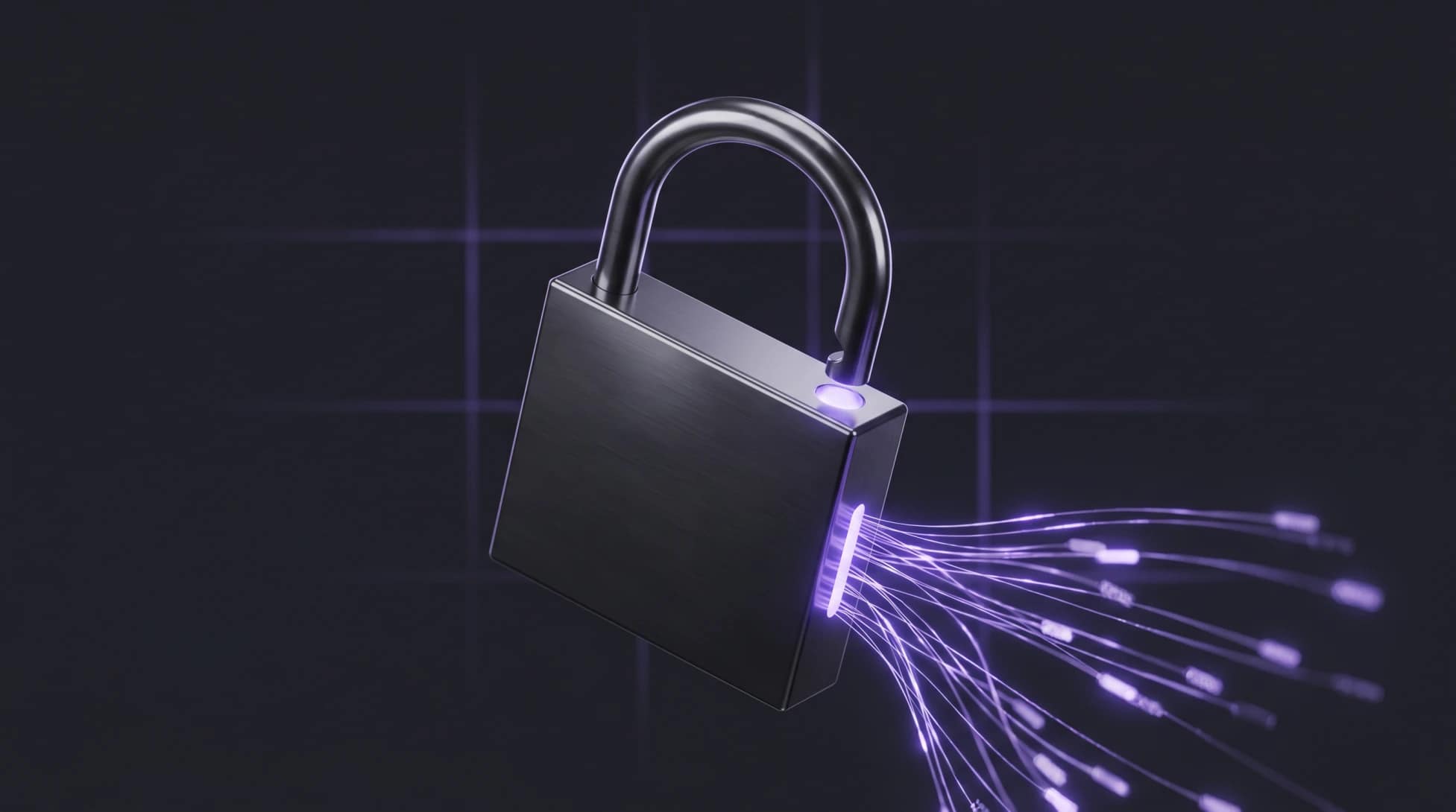 Unlocking World Cup Geo-Blocks with a VPN Abstract digital visualization of a glowing purple padlock unlocking a media stream, demonstrating how to bypass World Cup geo-blocks.