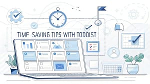 5 Advantageous Time-Saving Tips with Todoist 2 Time-Saving Tips with Todoist blog header image